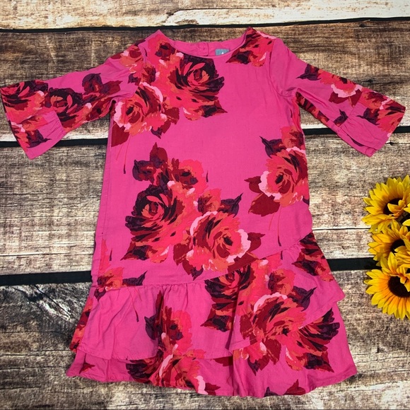 GAP Other - Pink flower dress by Gap is like new. Size 5